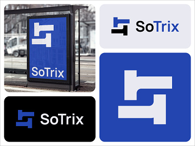 SoTrix branding app brand identity branding design lettermark logo logo design minimalist logo modern logo professonal logo sotrix symbol logo technology logo visual identity