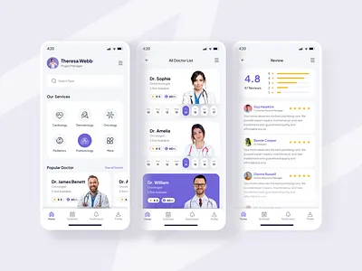Healthcare Medical App design illustration landing page medicalapp medicalappui mobileuiux ui uiux design ux