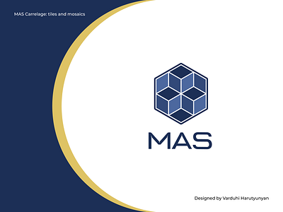 Brand design: MAS Carrelage brand branding business card carrelage carte de visite design graphic design logo mosaic mosaïque tiles