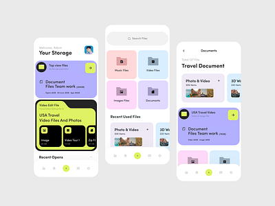 Cloud Storage App app app design application cloud app mobile app