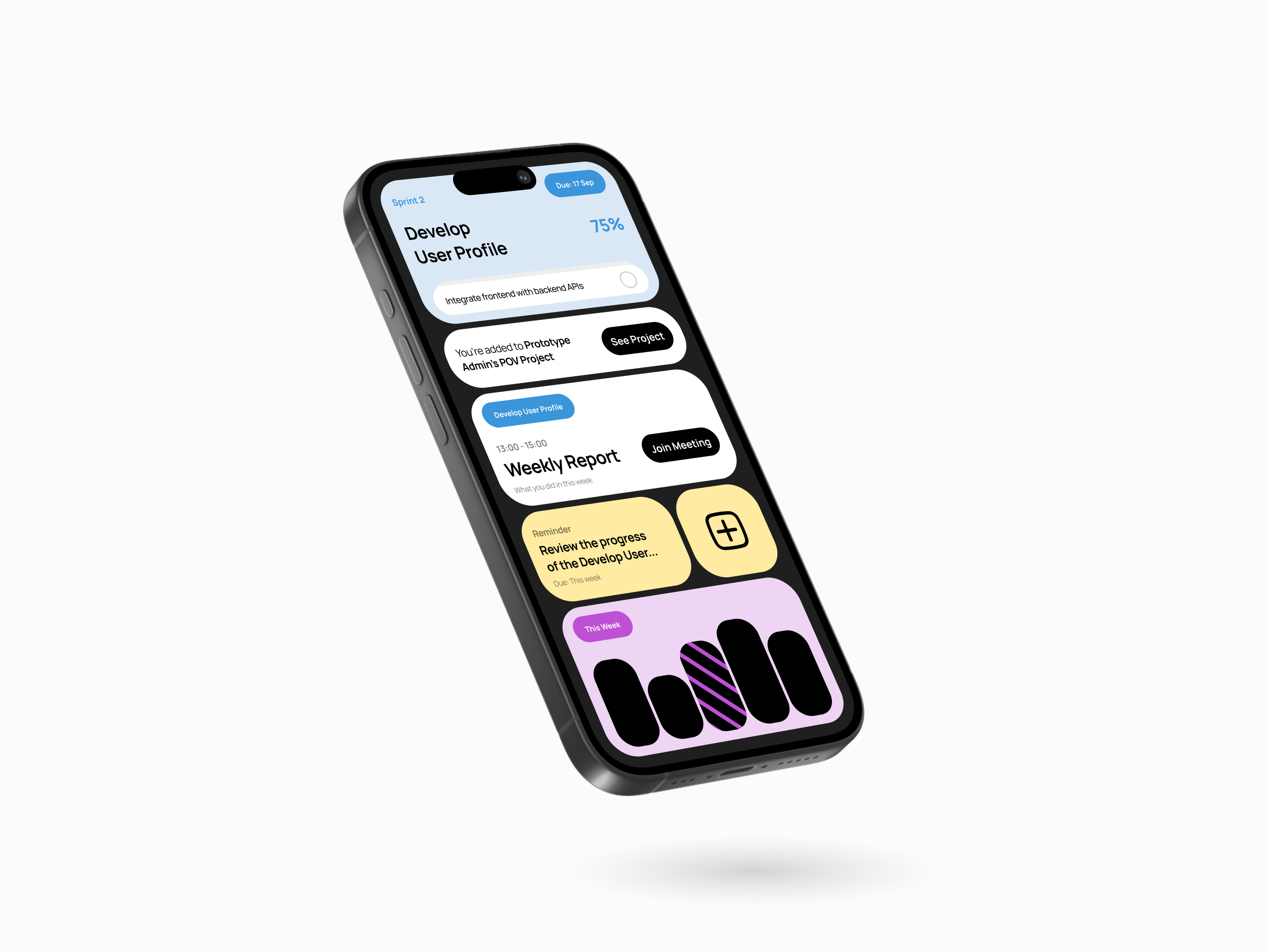 Task Manager App - Mobile application bento card design mobile mobile app mobile application mobile task manager mobile ui mobile ui app mobile ui application task manager task manager app task manager mobile ui uiux