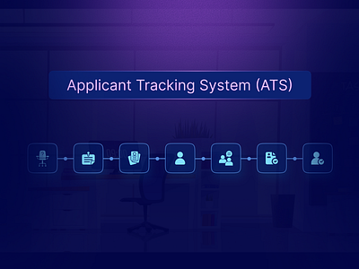 Applicant Tracking System (ATS) artshare blog creative design figma flat graphic design icon illustration illustrator neon ui
