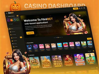 Casino Website Design casino dashboard casino mobile app casino website gambling website online casino online game