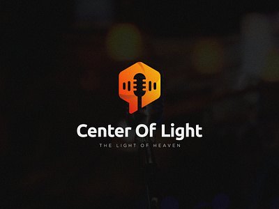Minimal Music Logo Design for Center Of Light designinspiration