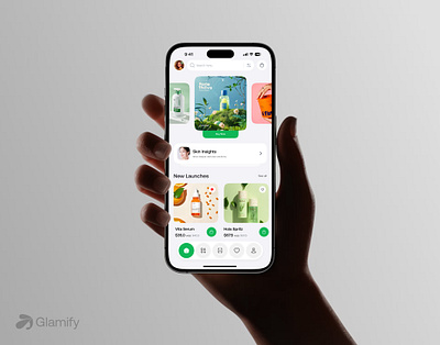 Beauty Product App android app design beauty beauty app beauty mobile app e commerce ios makeup makeup mobile app minimalist mobile mobile app product details page profile page shop skin skin care skincare store ux