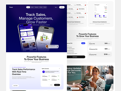 Sales Management Website app fintech landing page saas saas website sales web web design website