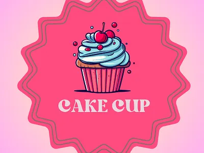 DAILY LOGO CHALLENGE DAY 18 3d animation branding cakecup dailylogochallenge day18 graphic design logo motion graphics ui
