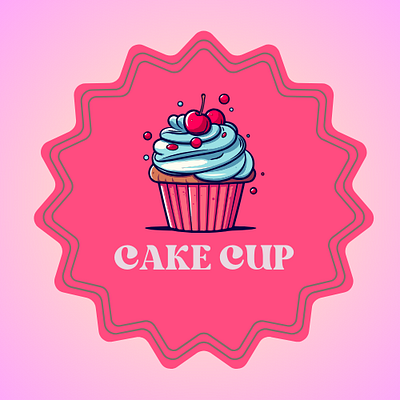 DAILY LOGO CHALLENGE DAY 18 3d animation branding cakecup dailylogochallenge day18 graphic design logo motion graphics ui