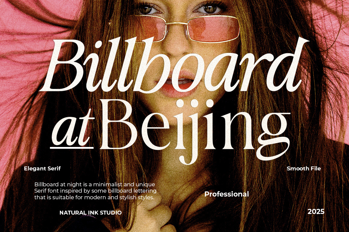 Billboard At Beijing animation best seller branding design font font awesome font design fonts graphic design illustration logo motion graphics serif smoothie ui ux vector