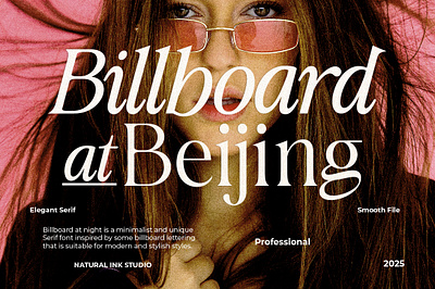 Billboard At Beijing animation best seller branding design font font awesome font design fonts graphic design illustration logo motion graphics serif smoothie ui ux vector