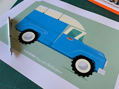 Sportsman Tonka Truck Print design fishing boat illustration outdoors retro tonka toy truck vector vintage