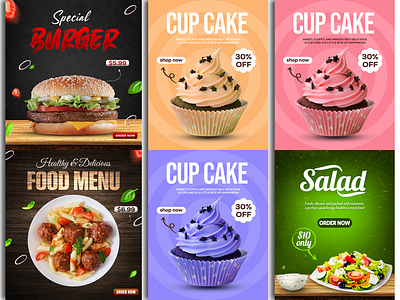 Creative Food Poster Design | Modern Restaurant Advertising Post branding burger poster design cafe poster design creative food flyer fast food ad poster food poster design graphic design modern food banner restaurant advertising