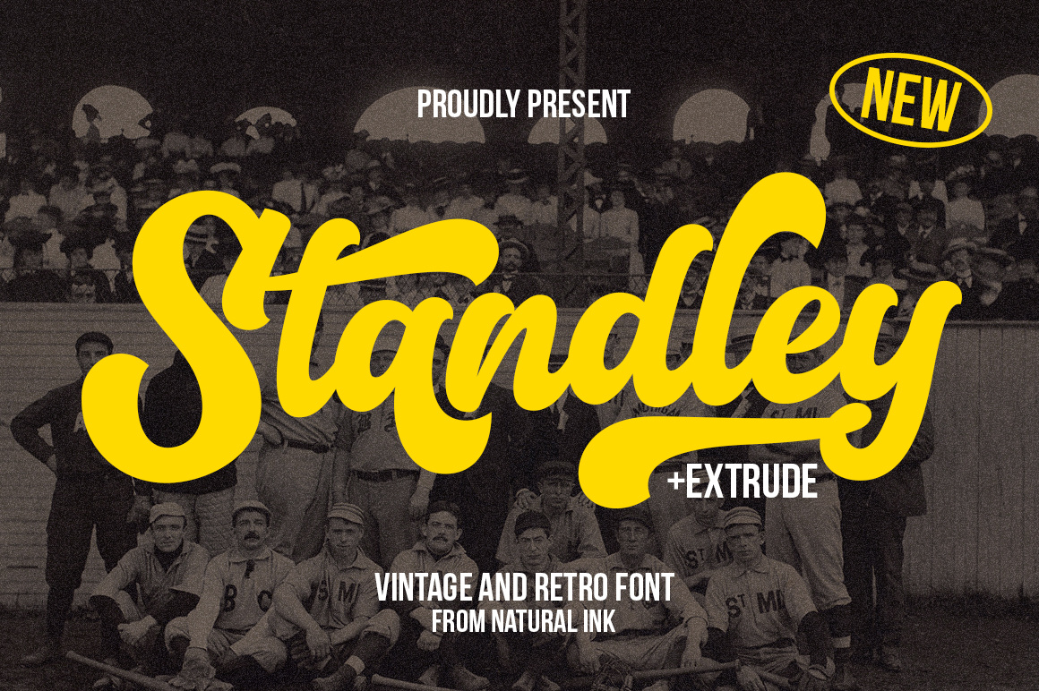 STANDLEY animation best seller branding design font font awesome font design graphic design illustration logo motion graphics smoothie vintage
