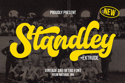 STANDLEY animation best seller branding design font font awesome font design graphic design illustration logo motion graphics smoothie vintage