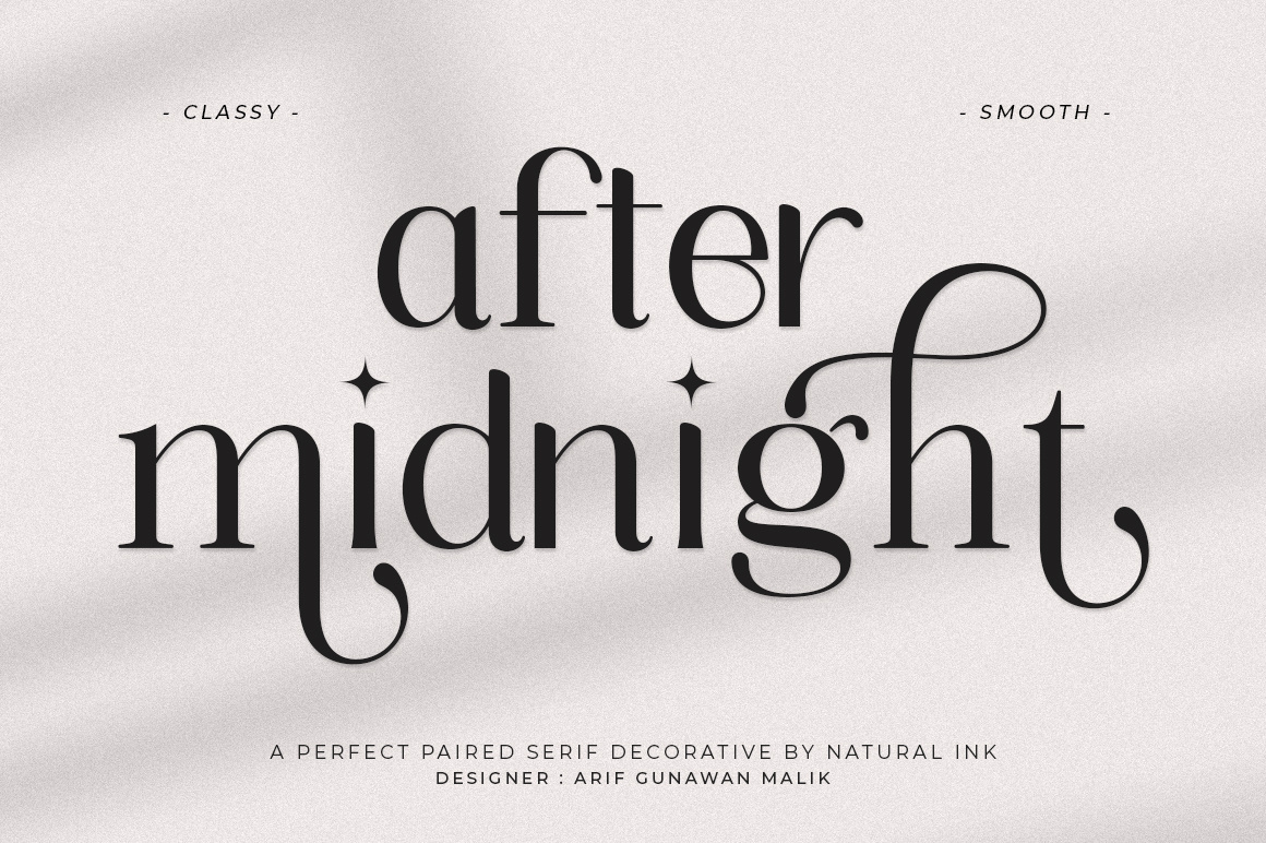 After Midnight animation best seller bold branding design font font awesome font design illustration luxury serif smoothie ui