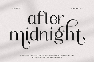 After Midnight animation best seller bold branding design font font awesome font design illustration luxury serif smoothie ui