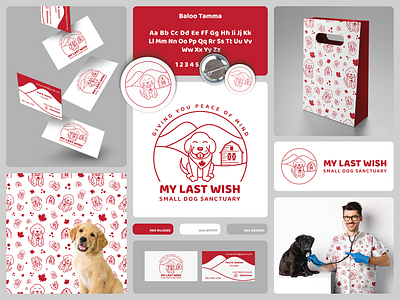 My Last Wish Logo Design animal rescue brand identity dog logo logo design mascot logo pet adoption pet logo pet sanctuary visual identity