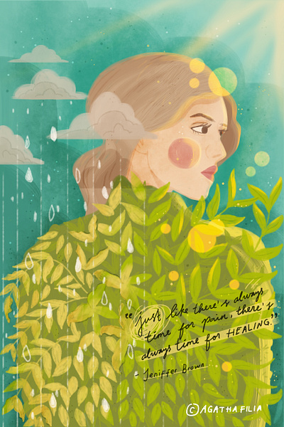 "Healing" Illustrations book illustration concept art cover illustration digital illustration editorial illustration illustration