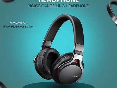 HEADPHONE POSTER DESIGN banner broucher flyerdesign poster website banner