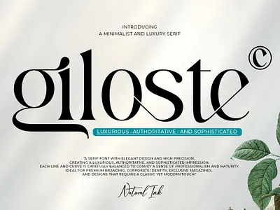 Giloste animation best seller branding design font font awesome font design graphic design illustration logo motion graphics smoothie ui