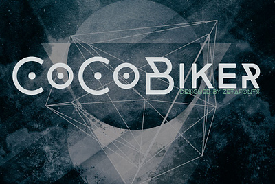 CocoBiker - 5 fonts advertising branding cocobiker 5 fonts contemporary cyrillic decorative geometric headline logo opentype poster sans serif vintage