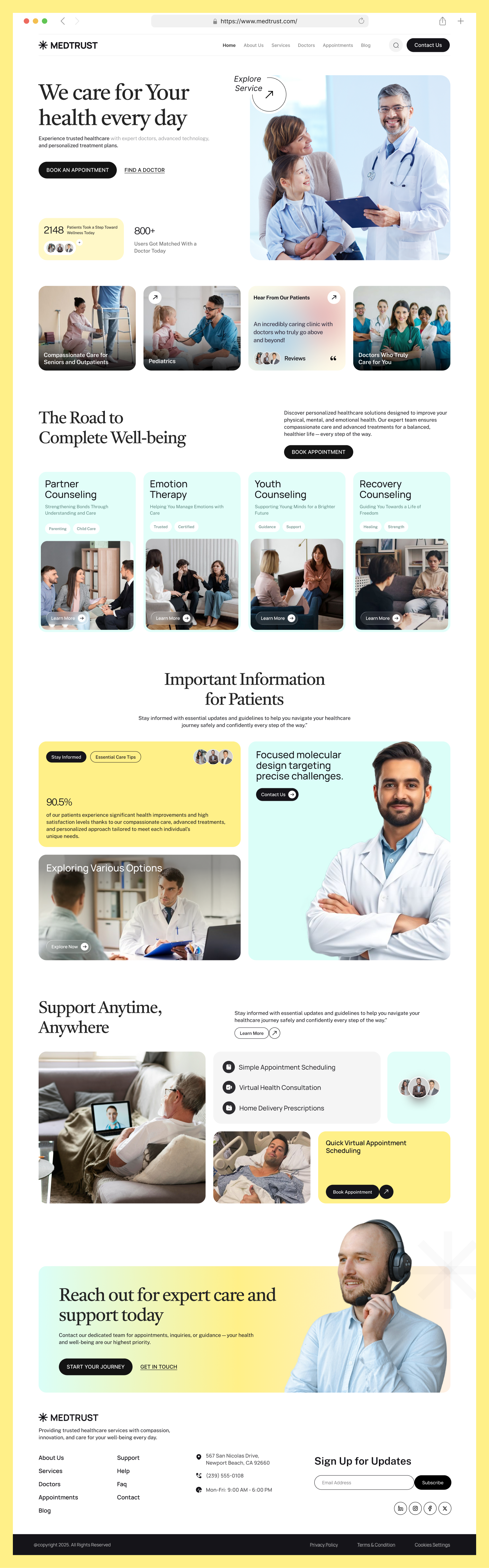 Example of Saa S & Healthcare Landing Page Design