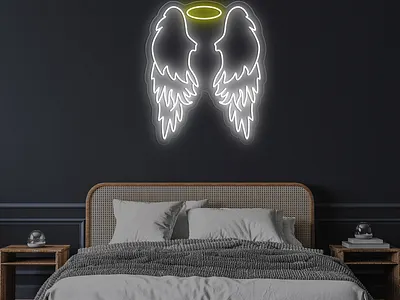 Angel Wings Neon sign customneon neon neonlogo neonsigns neonsings