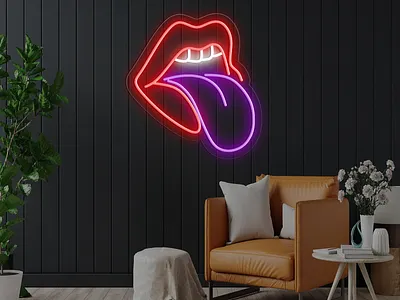Tongue Neon Sign acrylicneon creatneon customneon neon neonlogo neonsigns signs