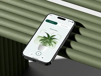 Plant Care Mobile App camera farming green app ios mobile app mobile app design plant plant app plant care plant guide plant shop planting plants recognition scan scanner sos ui uix