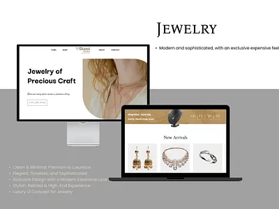 Jewelry design figma ui uiux