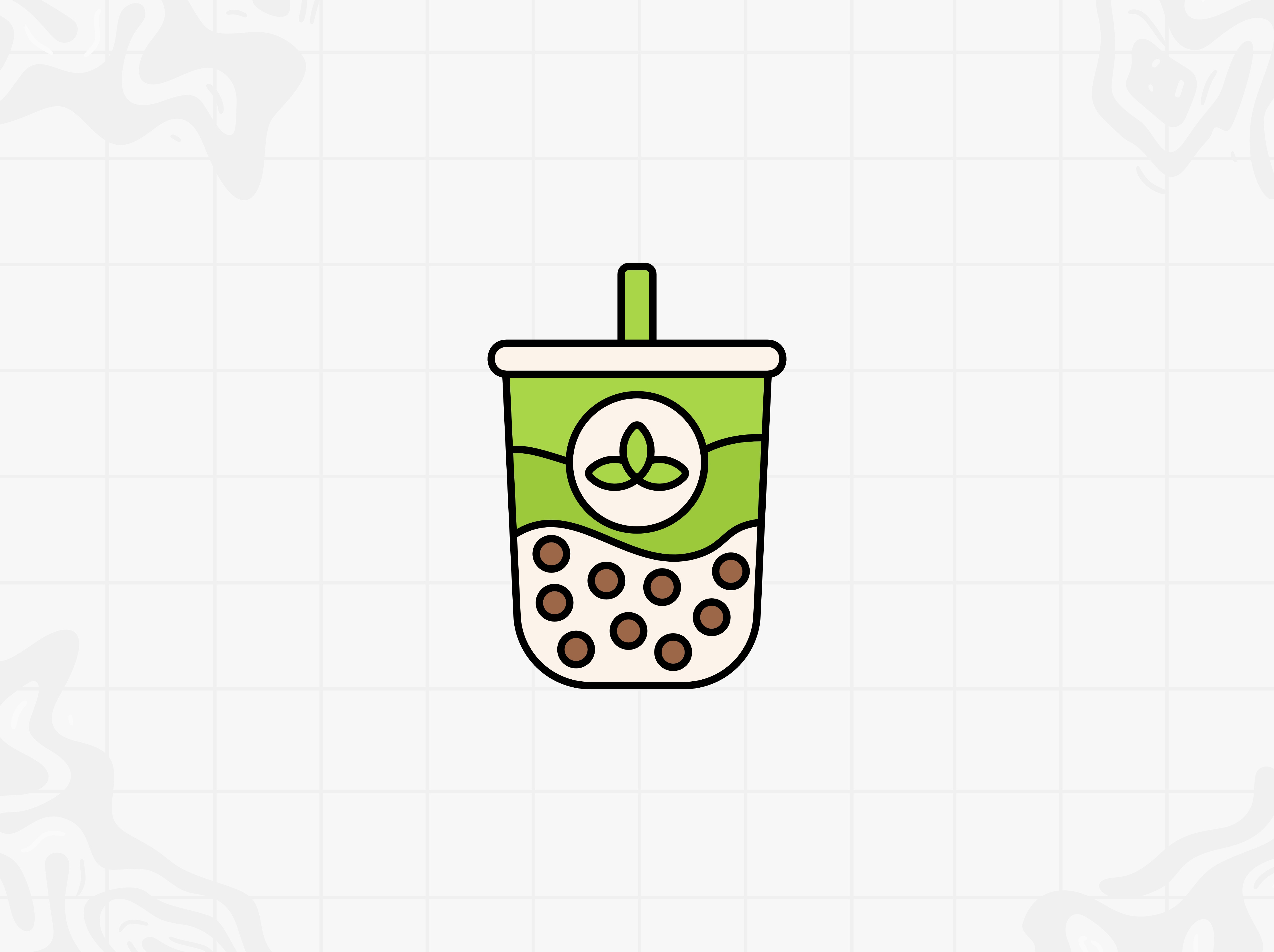 Boba Tea Icons boba tea branding design flat design graphic design green tea green tea icon green tea icon design icon icon design icon set icons illustration matcha matcha icon matcha icon design matcha icon pack matcha icon set matcha icons ui