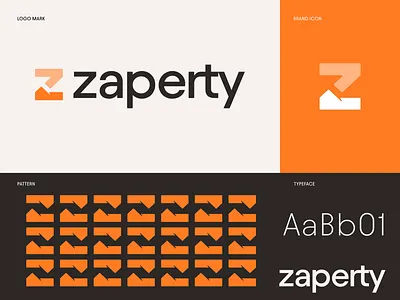 zaperty logo design & Brand Identity brand brand identity branding house logo identity logo logo design logo mark logotype modern logo property logo symbol z logo