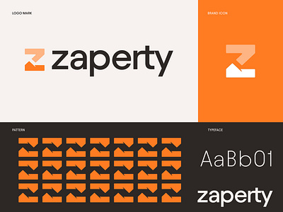 zaperty logo design & Brand Identity brand brand identity branding house logo identity logo logo design logo mark logotype modern logo property logo symbol z logo