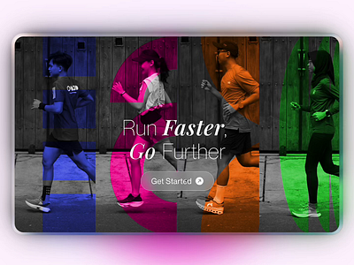 🎽 Run with Color, Feel the Momentum! animation color colorful desktop interaction loading mobile motion graphics onboarding run running sport ui ux