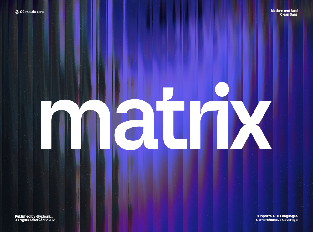 GC Matrix - Bold Modern Simplicity bold brand branding clean design elegant elegant font font futuristic glyph graphic design inktrap logotype luxury modern new poster sans typeface typography