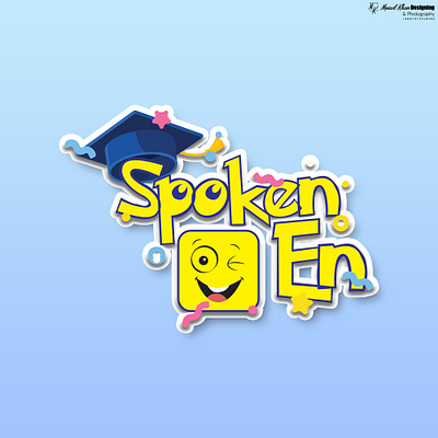 Spoken En || Logo design clean design flat graphic design illustration lettering logo logo deisgn minimal