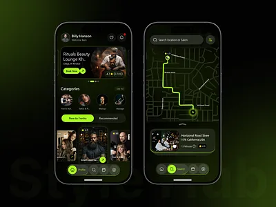 Style Hub - Barber and Beauty Salon Booking App barbar barbar app barber beauty app beauty salon booking app grooming app hair salon app haircut ios modern app salon app salons services ui