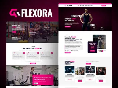 Flexora – Fitness Trainers WordPress Elementor Template Kit agency design elementor fitness fitness coache gym health landing page landingpage meditation online workout personal trainers top trainer trending ui webdesign wellness instructors wordpress workout