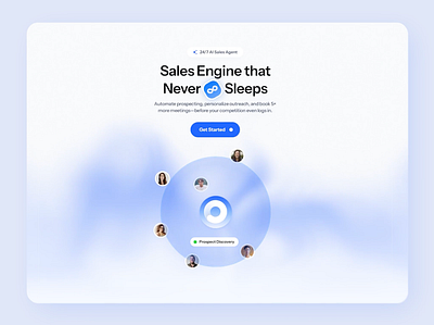 Omni Agent – AI Agent Website Design ai agent ai startup ai website landing page minimal design product design saas website ui design