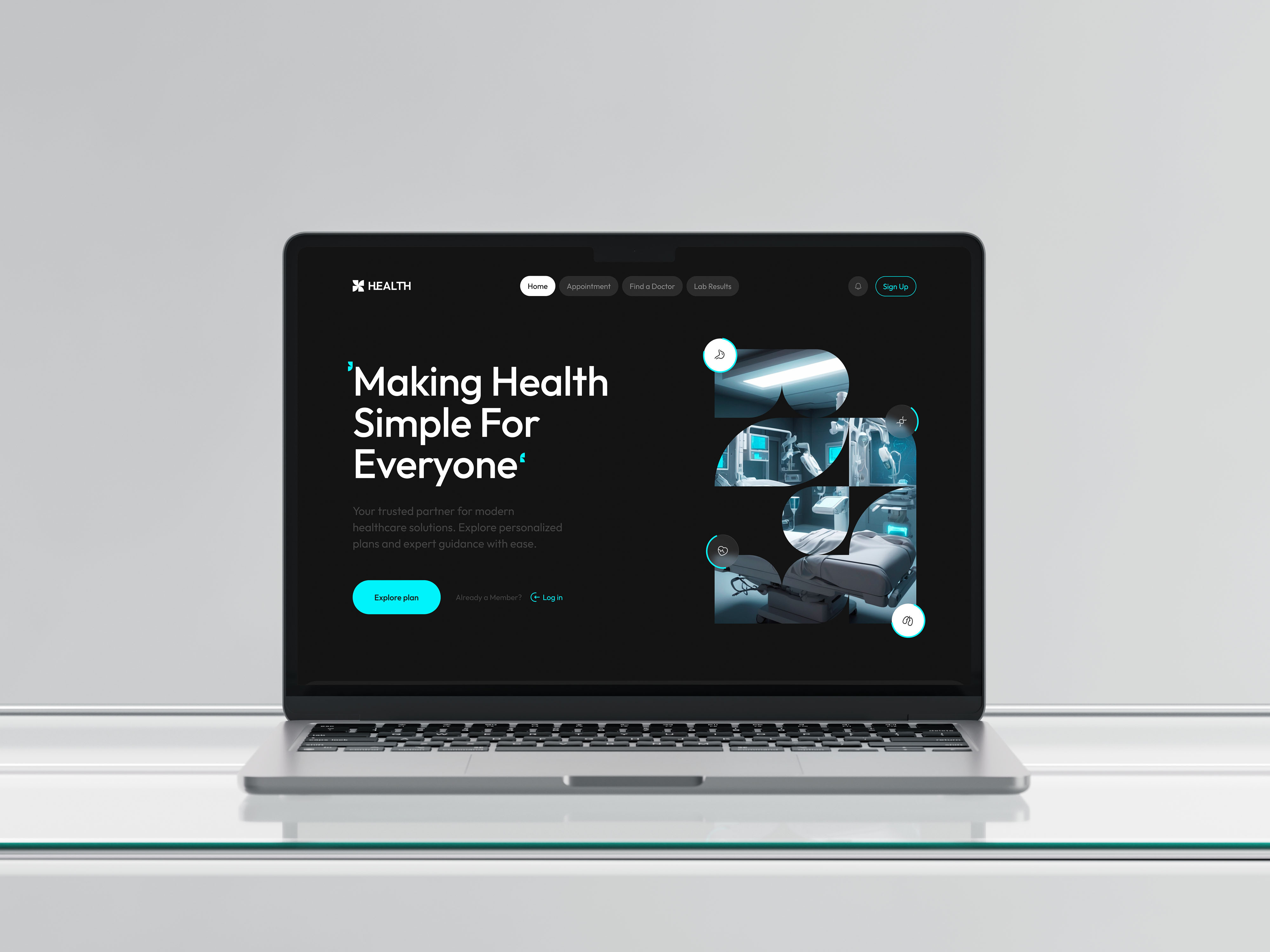 Example of Healthcare Platform – Modern Web Design