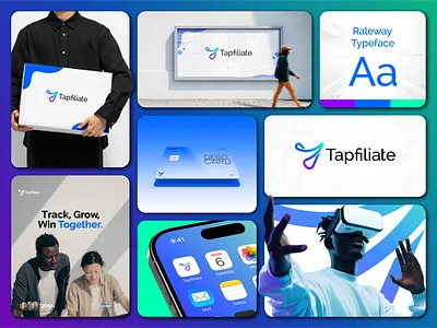 Tapfiliate Brand Design branding digitalbranding graphic design identitysystem logo mordernlogo smtechnology tech