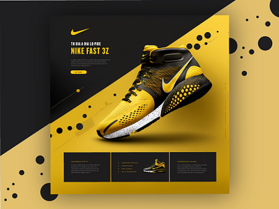 Web Design - Nike Concept 3d animation app branding design graphic design illustration logo motion graphics typography ui ux vector web web design