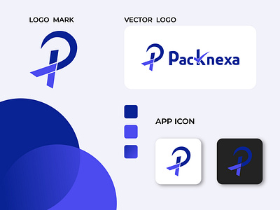 Packnexa ecommerce logo design full branding