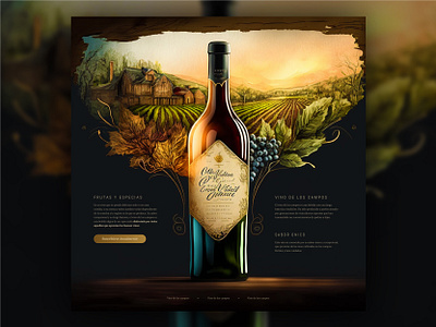 Web Design - Wine Company 3d animation app branding design graphic design illustration logo motion graphics typography ui ux vector web design