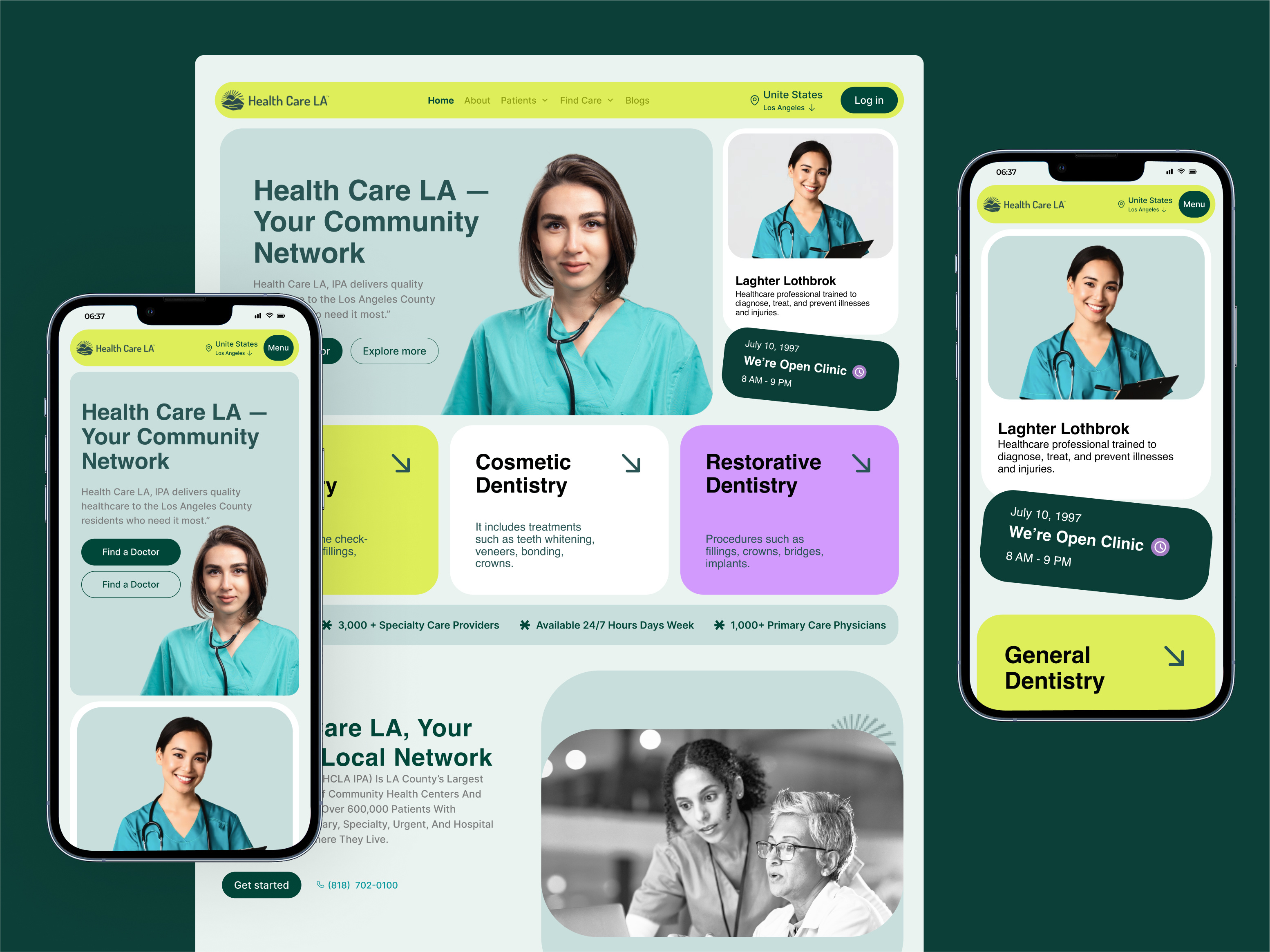 Example of Healthcare Website Design