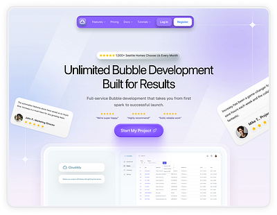Concise Hero Concept Design 3d animation design figma framer graphic design motion graphics sameer ui uiux ux webdesite website