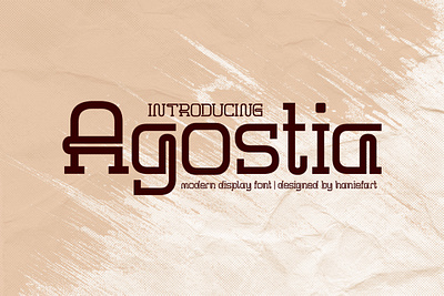 Agostia Typeface banner branding business display font elegant flyer font invitation lettering logotype magazine modern modern font name card poster slab serif typeface typography unique wedding
