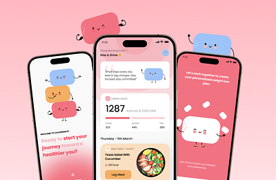 CalorieMate - A Calorie Tracking App app design calorie tracker calorie tracker app calories health app health app design mobile app design mobile app ui ui user interface ux