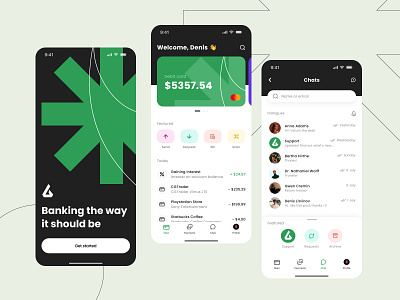 Mobile Banking App UI Design app concept