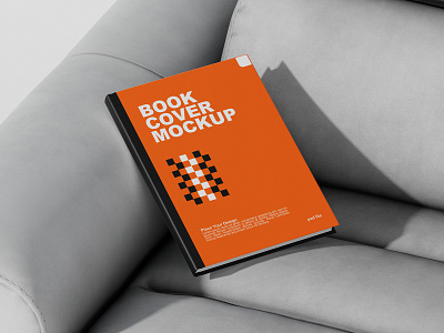 Realistic Book Cover Mockup 3d book branding branding mockup corporate cover book design graphic design hardcover illustration isolated logo mockup mockup template mrfauzi object presentation template realistic mockup ui